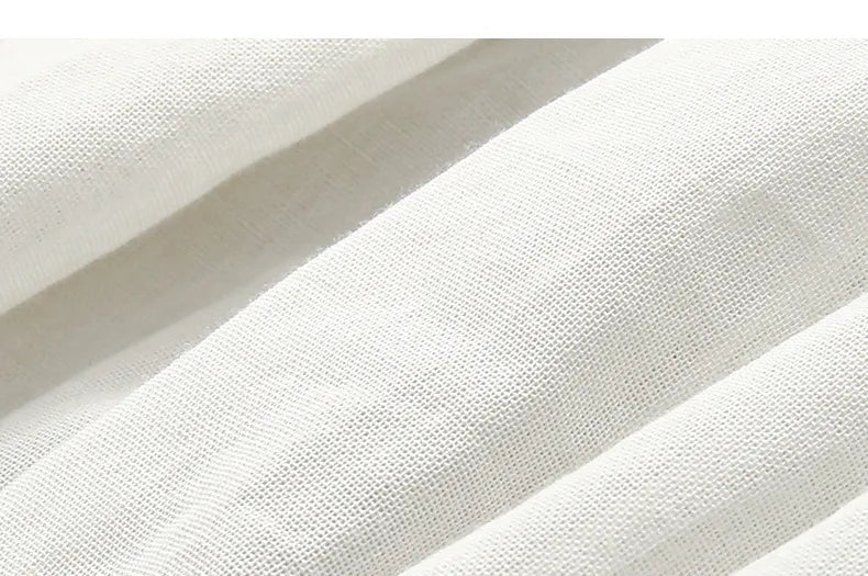 Simple Round-Neck Blouse With Puff Sleeves